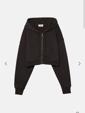 Elwood Babydoll Crop Zipped Hoodie